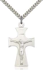 5674SS/24S <br/>Sterling Silver Celtic Crucifix Pendant