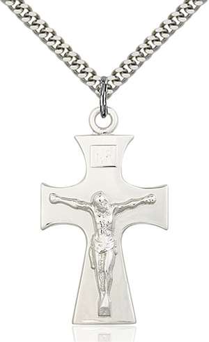 5674SS/24S <br/>Sterling Silver Celtic Crucifix Pendant