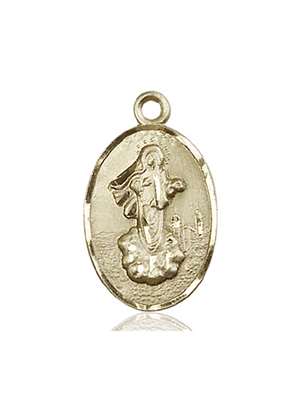 5678KT <br/>14kt Gold O/L of Medugorje Medal