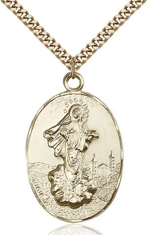 5679GF/24G <br/>Gold Filled O/L of Medugorje Pendant