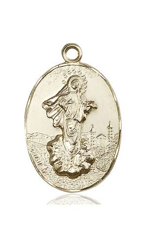 5679KT <br/>14kt Gold O/L of Medugorje Medal
