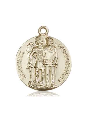 5680KT <br/>14kt Gold St. Michael the Archangel Medal