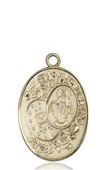 5681KT <br/>14kt Gold Miraculous Medal