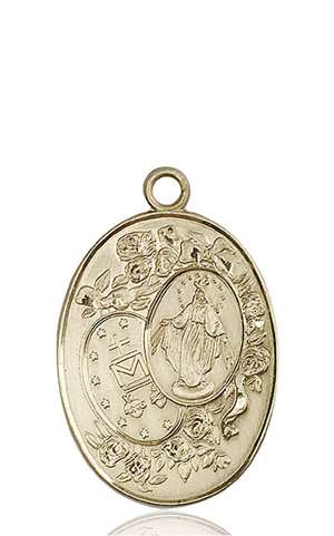 5681KT <br/>14kt Gold Miraculous Medal