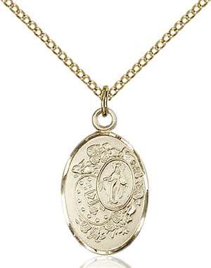 5682GF/18GF <br/>Gold Filled Miraculous Pendant