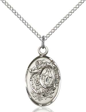 5682SS/18SS <br/>Sterling Silver Miraculous Pendant