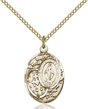 5683GF/18GF <br/>Gold Filled Miraculous Pendant