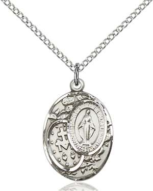 5683SS/18SS <br/>Sterling Silver Miraculous Pendant