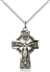 5684SS/18SS <br/>Sterling Silver Celtic Crucifix Pendant