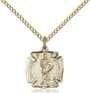 5686GF/18GF <br/>Gold Filled St. Florian Pendant