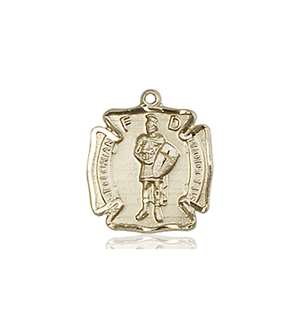 5686KT <br/>14kt Gold St. Florian Medal