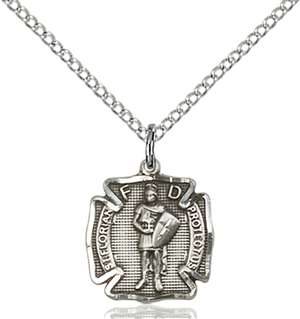 5686SS/18SS <br/>Sterling Silver St. Florian Pendant