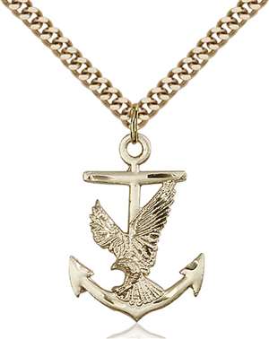 5691GF/24G <br/>Gold Filled Anchor / Eagle Pendant