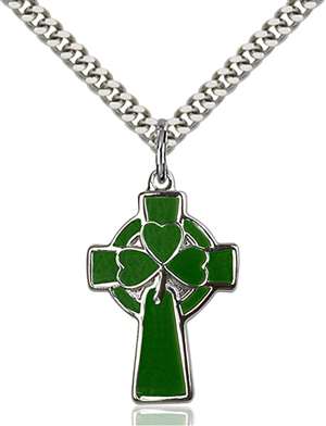 5693SS/24S <br/>Sterling Silver Celtic Cross Pendant
