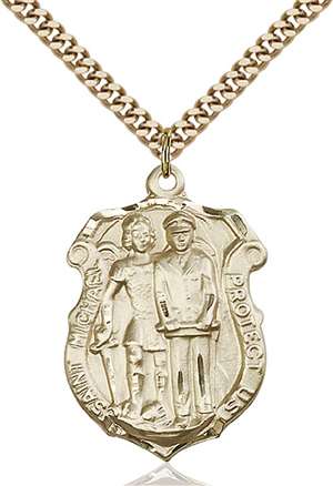 5694GF/24G <br/>Gold Filled St. Michael the Archangel Pendant
