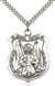 5695SS/24S <br/>Sterling Silver St. Michael the Archangel Pendant