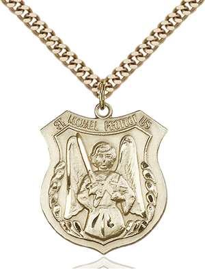 5696GF/24G <br/>Gold Filled St. Michael the Archangel Pendant