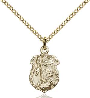 5699GF/18GF <br/>Gold Filled St. Michael the Archangel Pendant