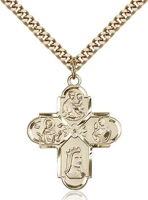 5700GF/24G <br/>Gold Filled Franciscan 4-Way Pendant