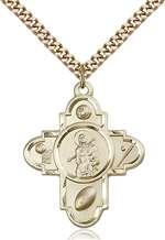 5703GF/24G <br/>Gold Filled St. Sebastian Pendant