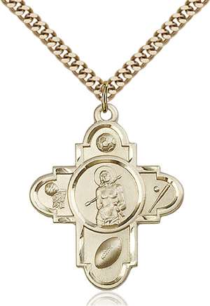 5703GF/24G <br/>Gold Filled St. Sebastian Pendant