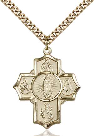 5708GF/24G <br/>Gold Filled 5-Way Motherhood Pendant