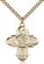 5711GF/24G <br/>Gold Filled Our Lady 5-Way Pendant