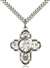 5714SS/24S <br/>Sterling Silver 5-Way St Sebastian/Sports Pendant