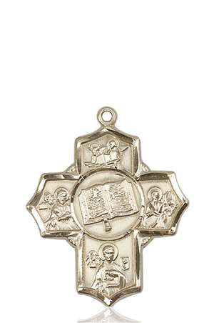 5717KT <br/>14kt Gold Apostle 5-Way Medal