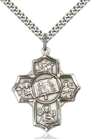 5717SS/24S <br/>Sterling Silver Apostle 5-Way Pendant