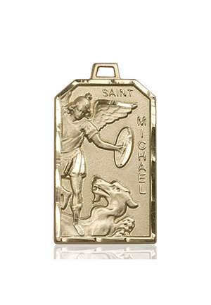 5720KT <br/>14kt Gold St. Michael the Archangel Medal