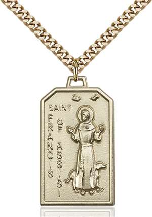 5724GF/24G <br/>Gold Filled St. Francis Pendant