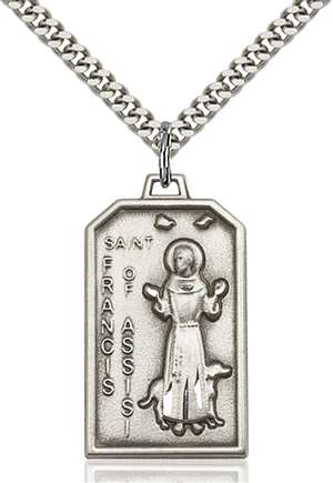 5724SS/24S <br/>Sterling Silver St. Francis Pendant