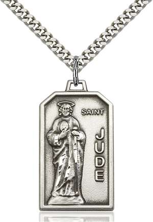 5725SS/24S <br/>Sterling Silver St. Jude Pendant