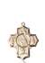 5727KT <br/>14kt Gold Carmelite 4-Way Medal