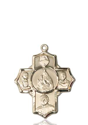5728KT <br/>14kt Gold Polish 4-Way Medal