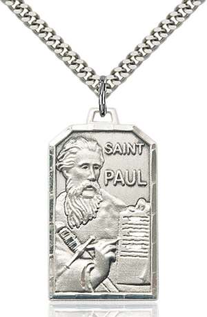 5730SS/24S <br/>Sterling Silver St. Paul the Apostle Pendant