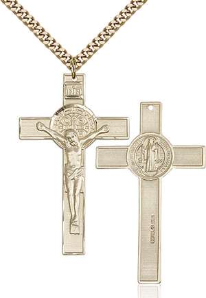 5738GF/24G <br/>Gold Filled St. Benedict Crucifix Pendant