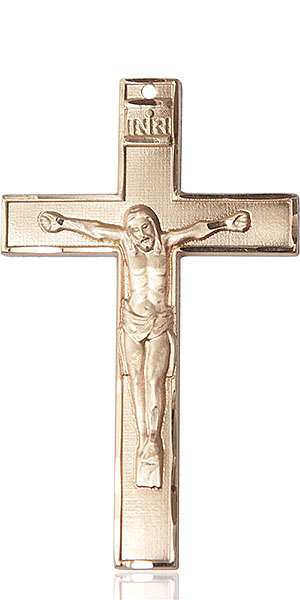 5739KT <br/>14kt Gold Crucifix Medal