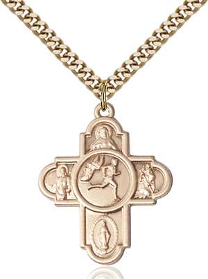 5747GF/24G <br/>Gold Filled 5-Way Track&Field Pendant