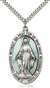 5852ESS/24S <br/>Sterling Silver Miraculous Pendant