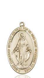 5852KT <br/>14kt Gold Miraculous Medal