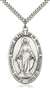 5852SS/24S <br/>Sterling Silver Miraculous Pendant