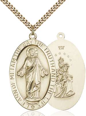 5853GF/24G <br/>Gold Filled Scapular Pendant