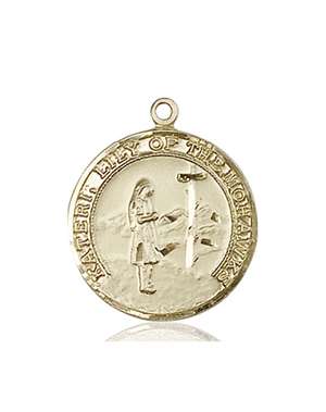 5899KT <br/>14kt Gold St. Kateri Medal