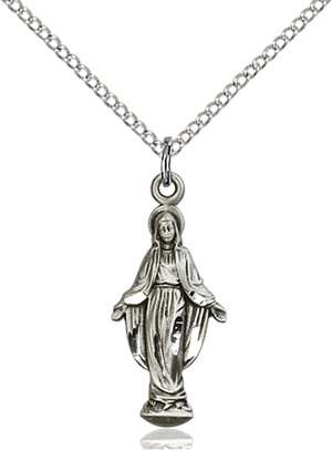 5900SS/18SS <br/>Sterling Silver Miraculous Pendant