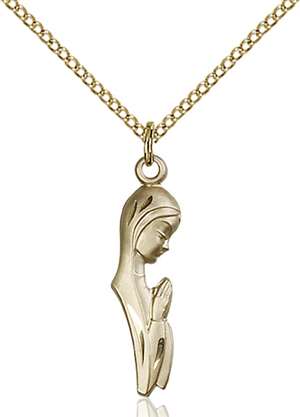 5907GF/18GF <br/>Gold Filled Madonna Pendant