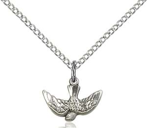 5911SS/18SS <br/>Sterling Silver Holy Spirit Pendant