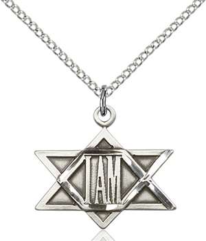 5917SS/18SS <br/>Sterling Silver I Am Star Pendant