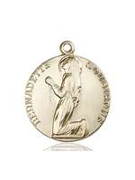 5920KT <br/>14kt Gold St. Bernadette Medal